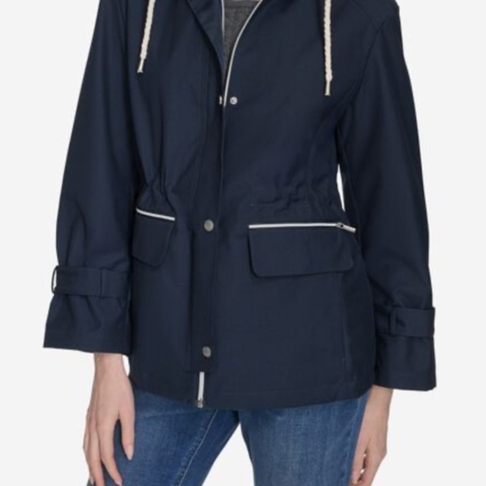 Cole Haan Hooded Rain Jacket